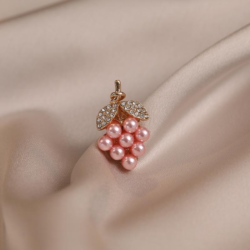 Брошь Виноград с антибликовым покрытием, Высококлассная женская застежка с антибликовым покрытием, Элегантный и легкий предмет роскоши для декора, Брошь-булавка 554#