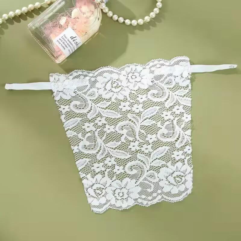 Артефакт с антибликовым покрытием, цельный кружевной бюстгальтер с вырезом белый