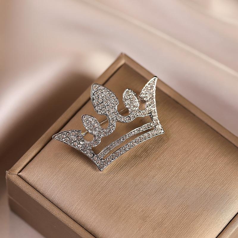 Брошь «Корона королевы» с антибликовым покрытием, Высококлассная, Роскошная и Нишевая Брошь